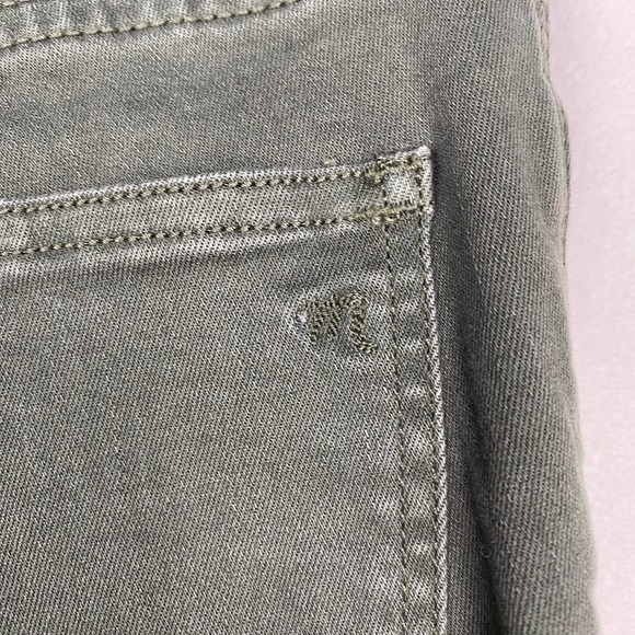 NWT Madewell Women's Size 23 Green 9'' High Rise Skinny Button Closure Jeans - Picture 10 of 15